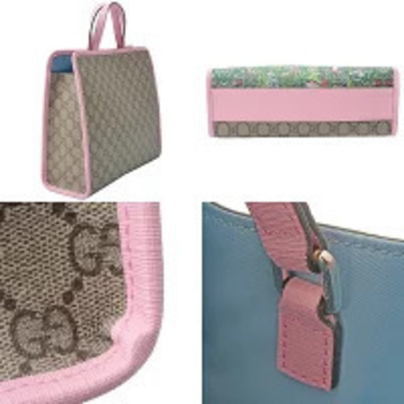Gucci Handbags - Gucci Yuko GG pink beige Supreme Higuchi tote bag Rait